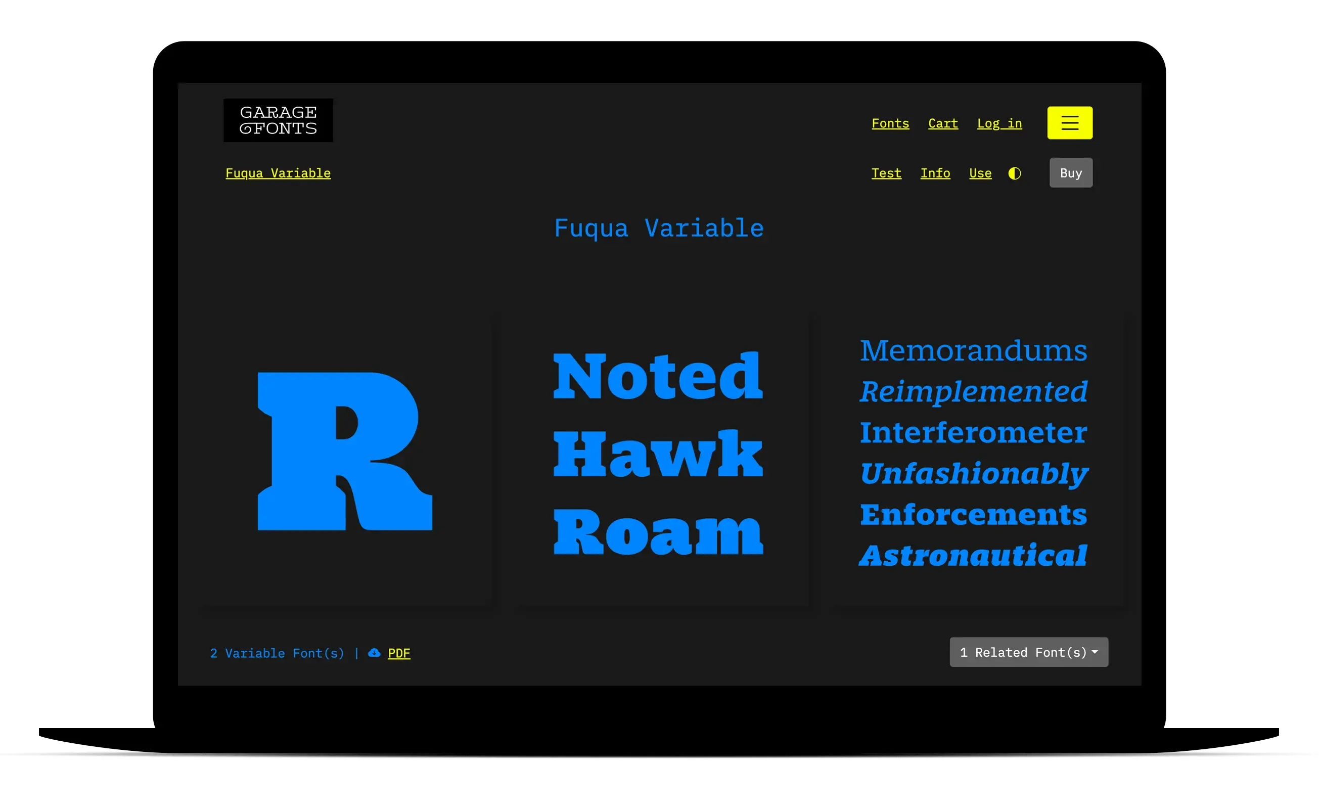 Fuqua at GarageFonts